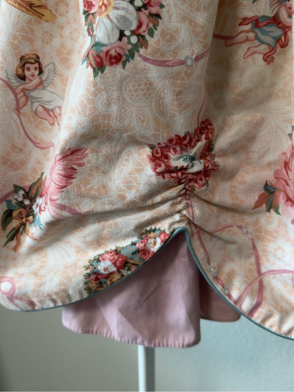 Vintage Sarah Kent 2T Pink Cherub Floral Peter Pan Collar Bubble Dress USA - Picture 4 of 13